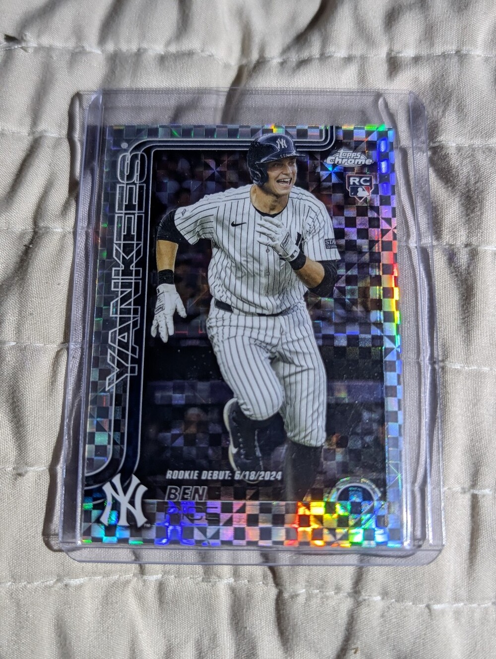 Topps 2025 Chrome Update Rookie Debut Ben Rice X-Fractor RC #USC138 Yankees